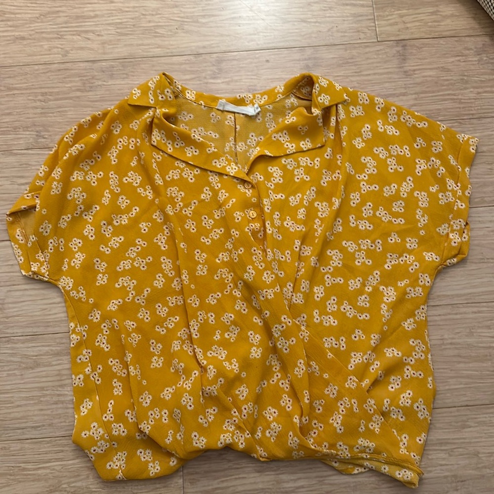 All in Favor Nordstrom Faux Wrap Blouse